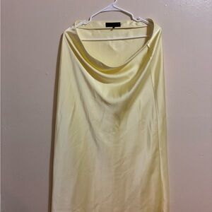 Zara Light Yellow Pencil Skirt